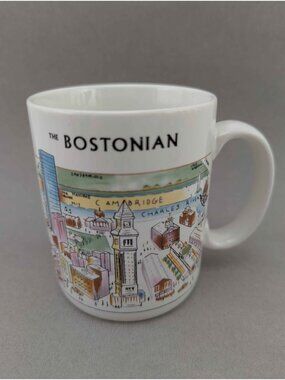 Vintage The Bostonian "A View of the World" Coffee Mug